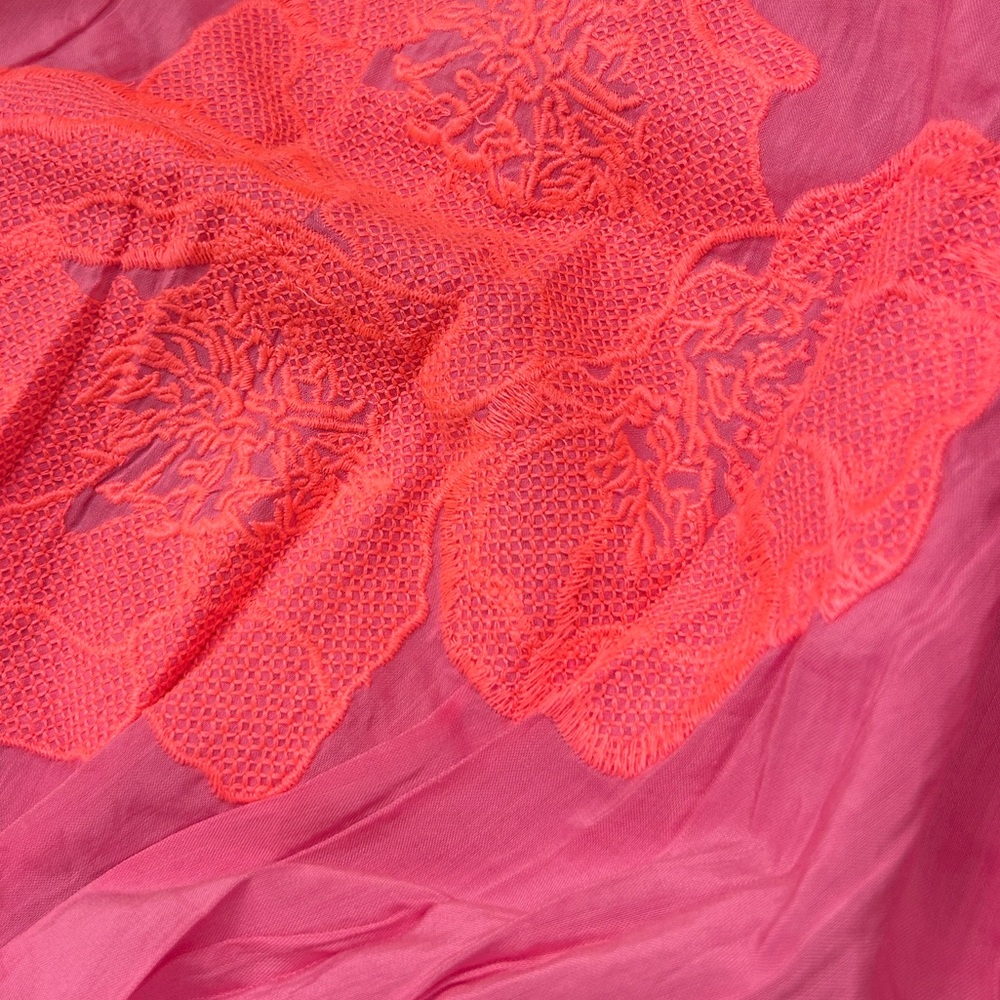 Pranella Pink Embroidered Tassel Boho Loose Fit Dress Size Small - Picture 11 of 12